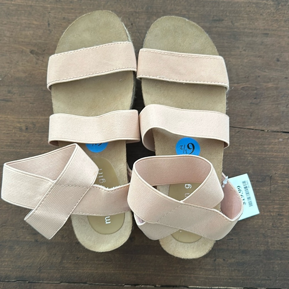Madden Girl blush platform sandals